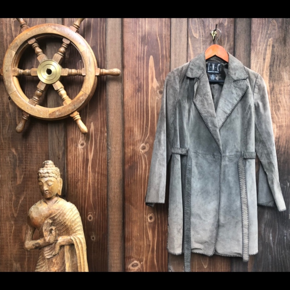 INC Leather jacket - Picture 1 of 3